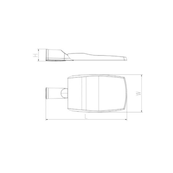 Коммерческий общественный индукционный столбик света 50W 100W 150W All In One LED Street Light