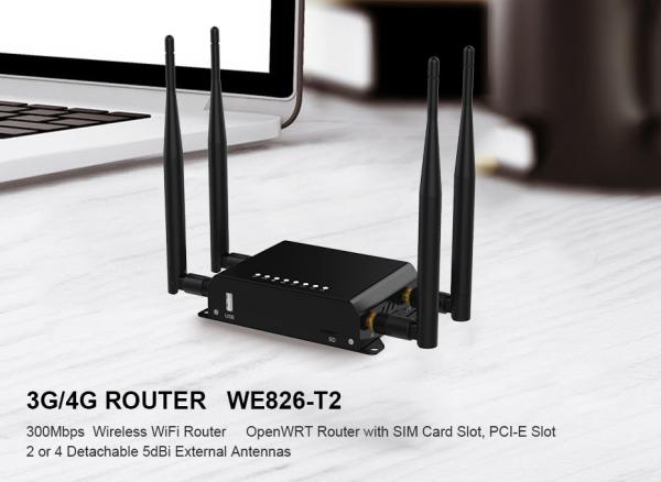 300Mbps 2.4G SIM Card USB Wifi Router , MT7620A Chipset 3G 4G Wireless Router