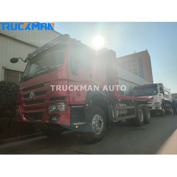 Reliable 6x4 380HP SINOTRUK HOWO Flatbed Cargo Truck For Angola