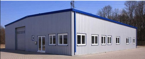 Welding Industrial Steel Frame , Light Steel House Construction Warehouse