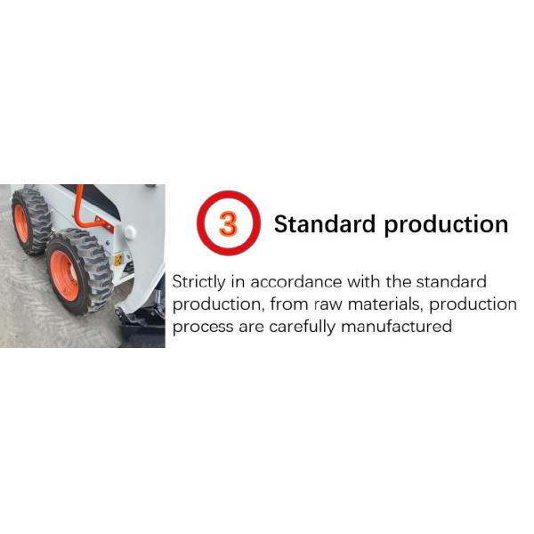 Small Forklift Slip Loader Multi-Function Diesel Skid Steer Loader 3433*1740*2007