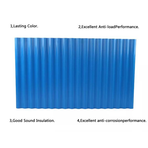 Waterproof PVC Roof Tile 1.0mm-2.5mm Thickness for Warehouse Factory