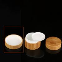 frasco de creme de bambu branco quadrado vazio de enchimento dos pp da bomba de cristal do bordo da mão da vela dupla bonito da forma da bola da câmara
