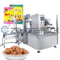 Alimentador rotatorio multifuncional automático de la bolsa de la empaquetadora del alimento para animales