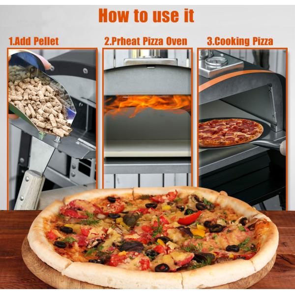 Печь для пиццы для пекарни с самостоятельным регулированием температуры верхняя 84*39.5*86 см