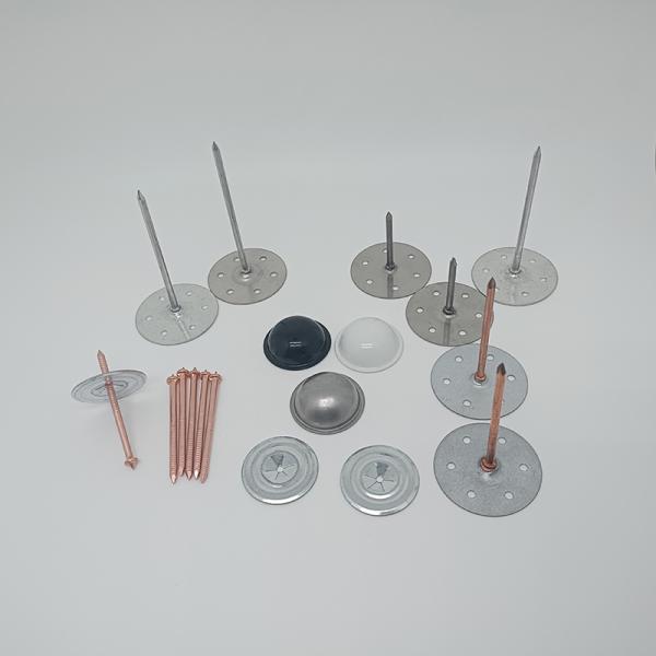 Annular Groove Self Adhesive Insulation Pins With Zinc Plated Finish Navy Pins