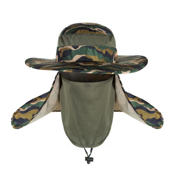 Outdoor 60cm Womens Sun Hats UV Protection Hat With Neck Cover