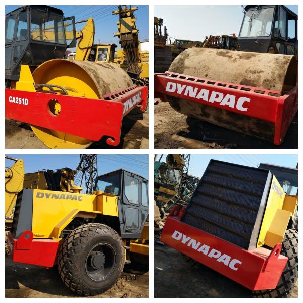 DYNAPAC CA251D Used Road Roller Tier 4i Engine Low Hours