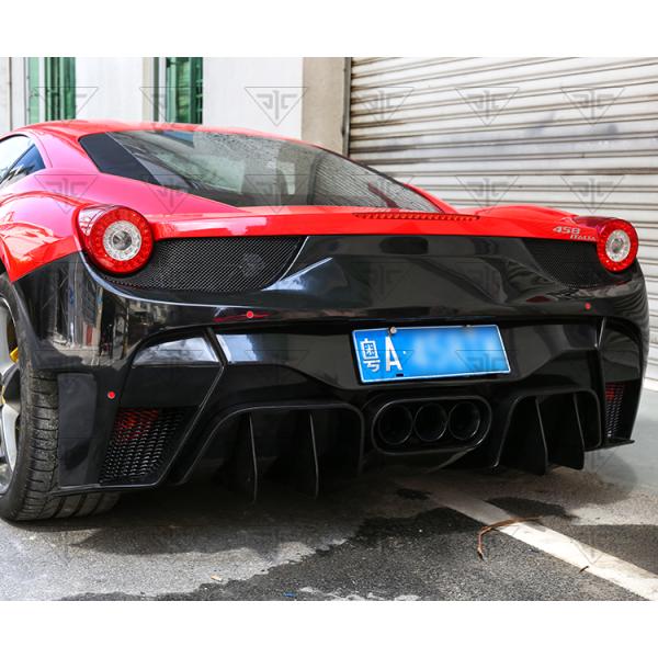Para Ferrari 458 Kit de cuerpo de fibra de carbono 458 Moderado VORS estilo delantero y trasero parachoque spoiler lateral falda Kit de cuerpo