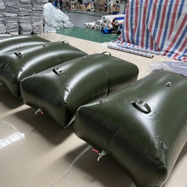 PVC / TPU Coated Fabric Flexible Oil Tank For Gasoline Diesel Storage And Transportation