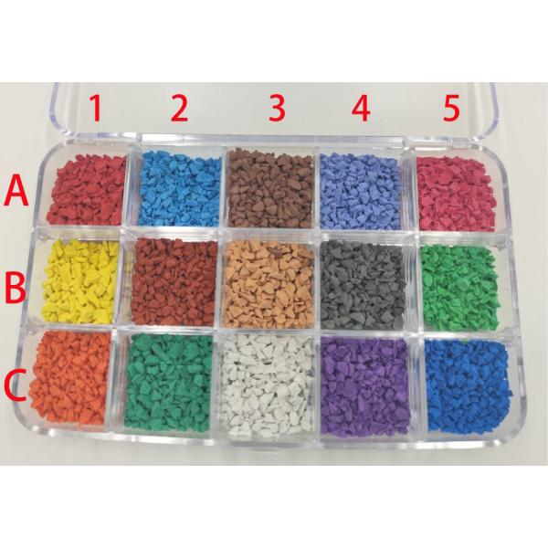 70 Shore A Hardness Colored EPDM Rubber Granules with 18% EPDM Content and UV Resistance