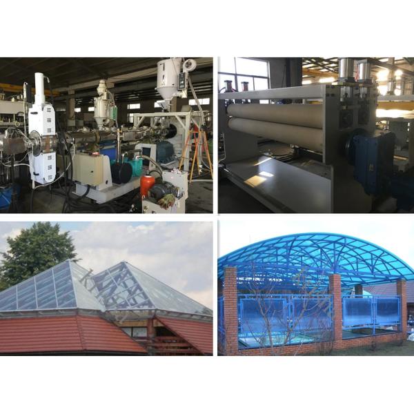 Multiwall UV Protected Plastic Sheet Extrusion Line For PC Hollow Sheet / Roofing Sheet