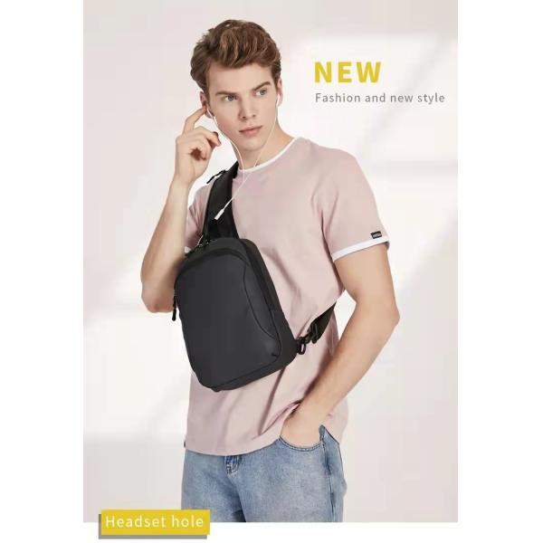 Fashion OEM Nylon Men Shoulder Chest Sling Bags 18*12*28cm