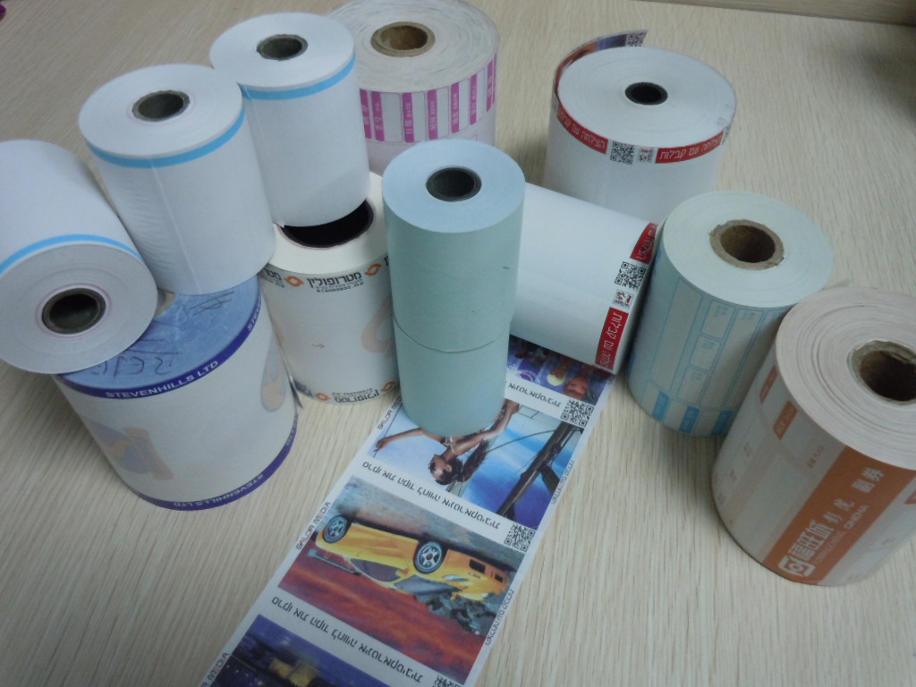 Thermal paper with printing, deep thermal image