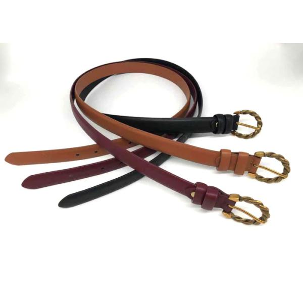 Solid Pin Buckle Width 25mm Waist Dress Belts For Jeans Pants