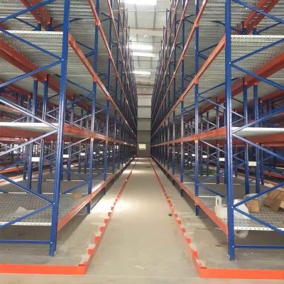 CE Certified Warehouse Storage Pallet Racking System with Vna Very Narrow Aisle Structure