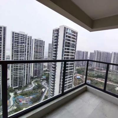 Aluminum Alloy Glass Railing Supermarket Hotel Tempered Glass Glass Balcony Panels
