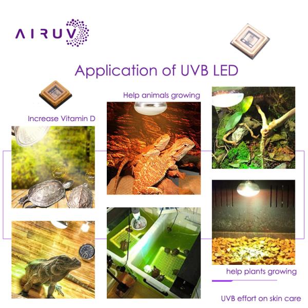 Ультрафиолетовый светодиод 1w 3w 10w 50w 100w 200w 300w Uva Uvb Uvc UV LED чипы