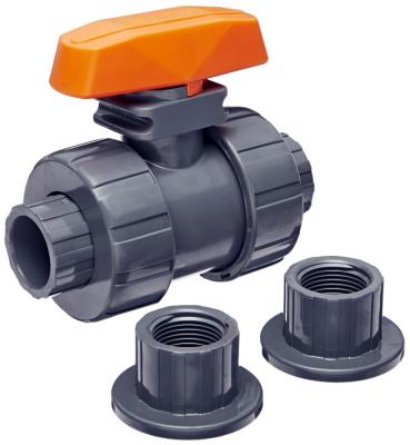 Antiwear Grey Double Union Valve , Multi Function CPVC Union Ball Valve