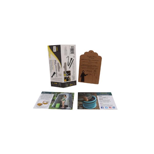 250GSM Kraft Paper CMYK Printing Custom Card For Clothing Product