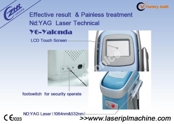 O equipamento profissional Q da remoção da tatuagem 6hz comutou a máquina da beleza do laser Ipl de Yag