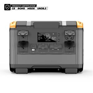 Emergency 110V 220V Lithium Battery Portable Power Supply For Solar Panel