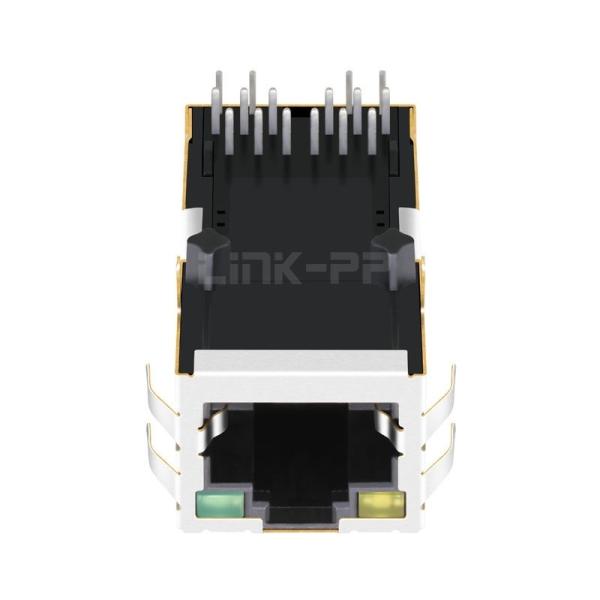 Belfuse 0826-1D1T-23-F Compatible LINK-PP LPJK0071AGNL 10/100 Base-T Tab Up Yellow/Green Led 1x1 Port Cat6 RJ45 10 pin Connector