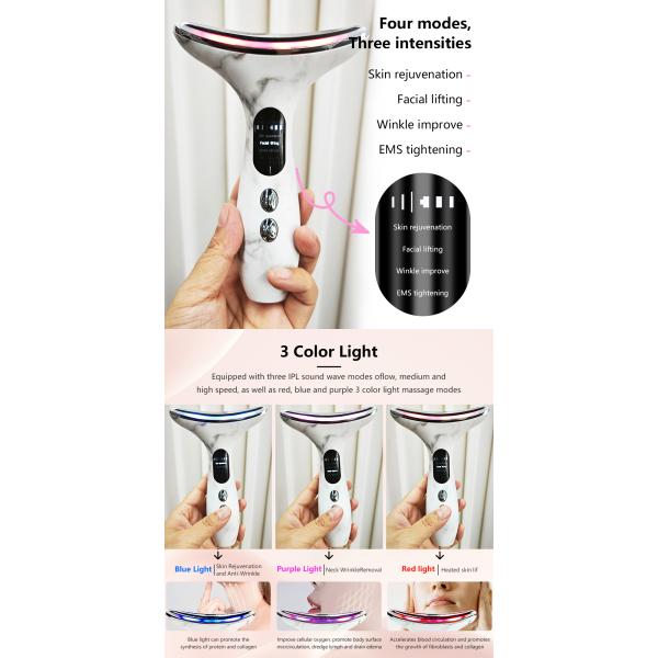 7 in 1 Face Lift Device Anti-Wrinkle and LED Facial Massage Tool for Skin Rejuvenation