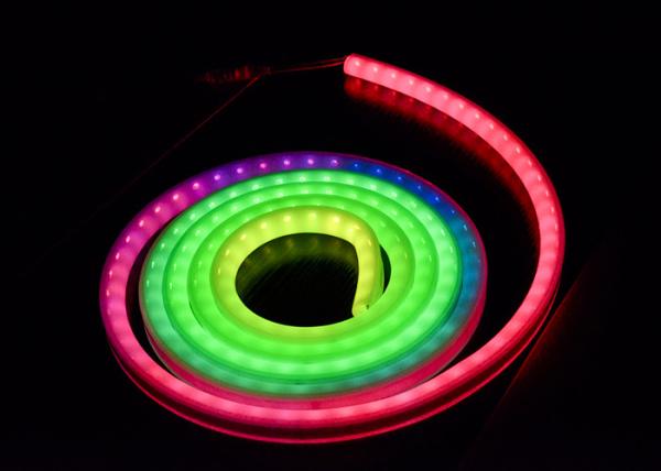 RGB Led Rope Light Neon Tube RGB Flexible LED Strip Lights 5050RGB with IC embedded IP67 for outdoor