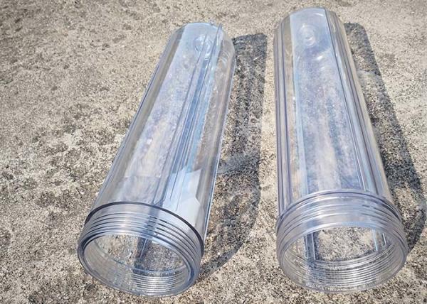 Water 4.5 x 20 Triple Floor Mount High Flow Filter System with blue and clear sump