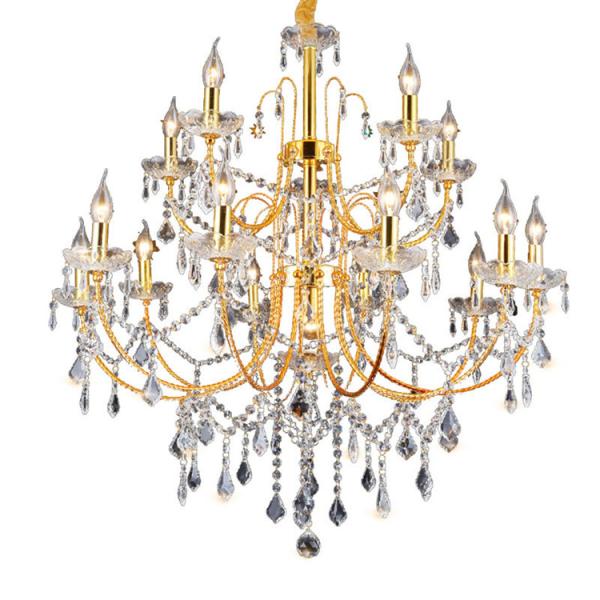 suposición de oro 850*700m m Crystal Candle Chandelier del hierro del dormitorio 110V