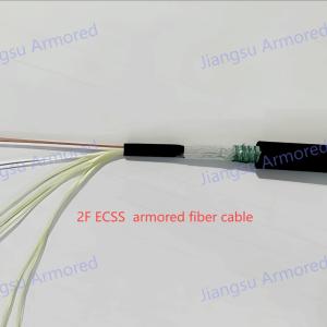 Duplex ECCS Corrugated Steel Armored Fiber Optic Cable 8.2mm HDPE
