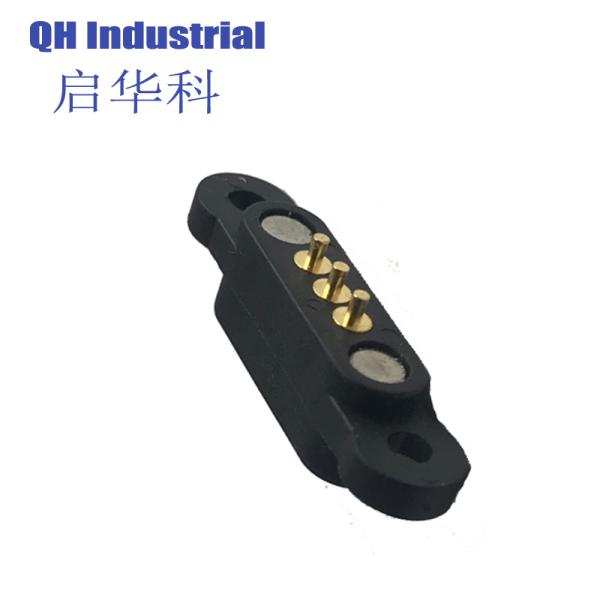 Spring Loaded Pogo Pin Connector Customized 3 Pin Straight Angle Double Row 3mm PCB 3 Pin Connector Male Female OEM ODM