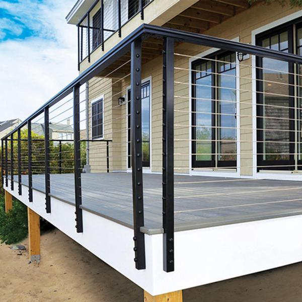 Stainless Steel Cable Wire Balustrade For Stairs / Balcony Railing