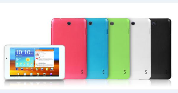 7 MTK8312 3G Tablet PC with front leather cover Build in GPS Bluetooth