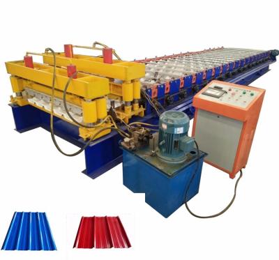 Rolo de aço da telha de telhado da cor que forma o sistema AF do PLC da máquina - 828 com pressão