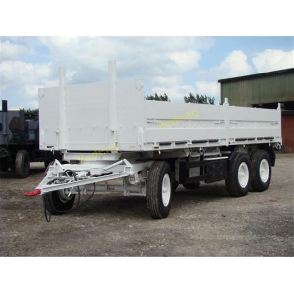 30000 - 50000kg Side Panel Draw Bar Trailer Mechanical / Air Suspension