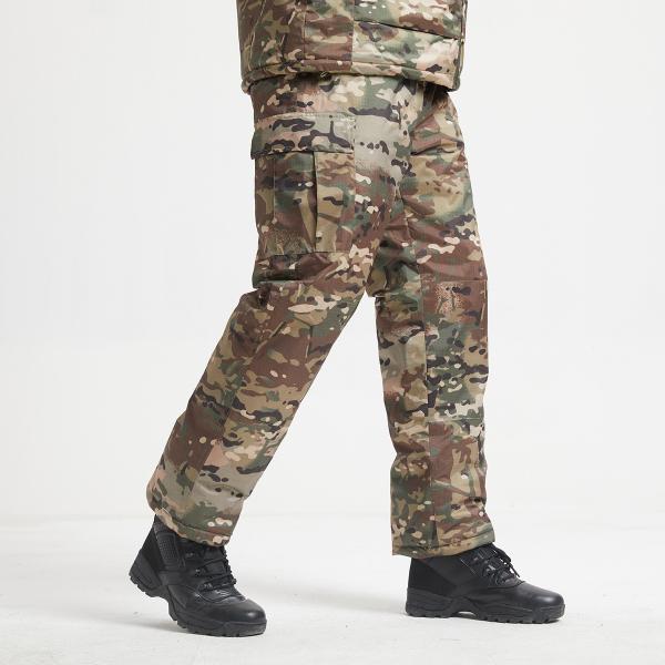 Camouflage Military Winter Coat Cotton Lined Stand Collar Jacket for Winter Occasions