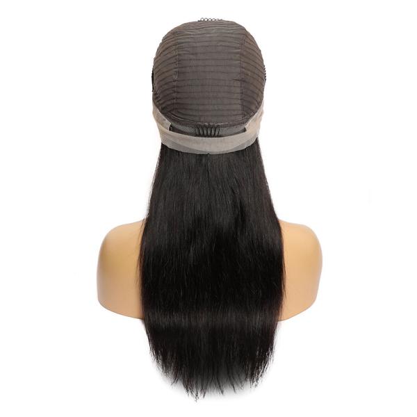 Light Brown 150% 180% Density Bone Straight Brazilian 360 Lace Frontal Remy HD Lace Wig with Baby Hair