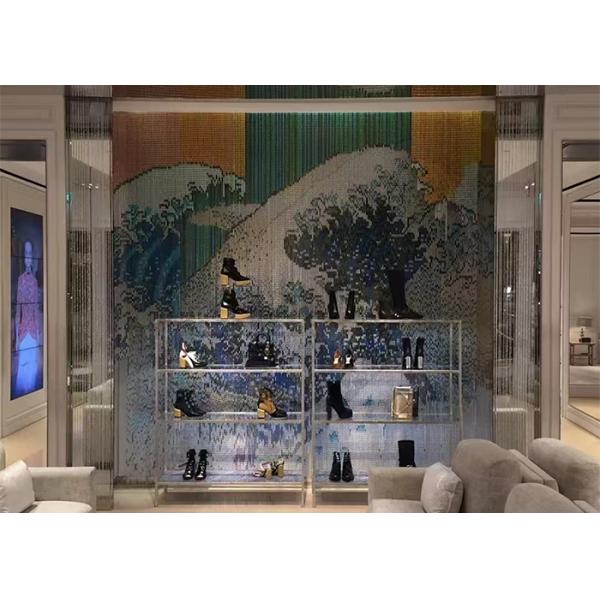 Light Weight Colorful Aluminum Double Hook Fly Screen Mesh Curtain For Room Divider