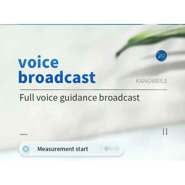 Белый электронный домашний прибор кровяного давления с измерением касания функции одного голоса