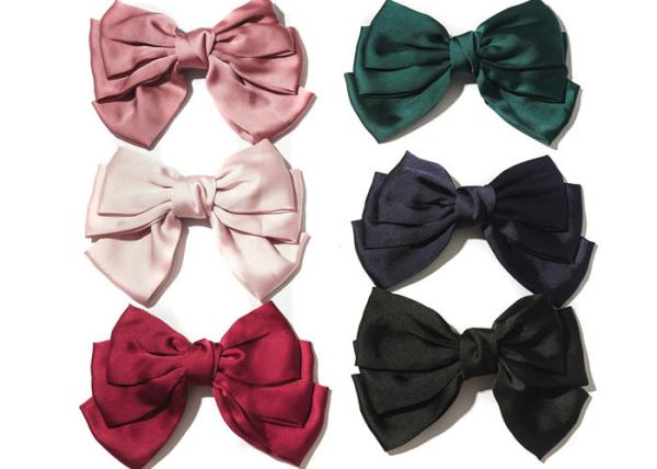 Japanese Miss jk Three layer big bow hairpin Lolita with spring clip hair cloth art headpiece
