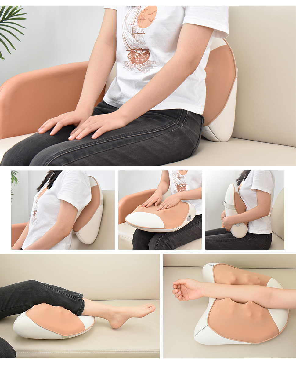 2025 Waist and Abdomen Massager Office Chair Lumbar Back Support Strap Cushion