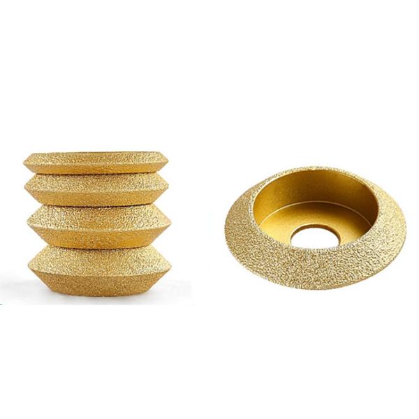 V Shape 15mm Diamond Grinding Wheel 75mm Manual Grinder Wheel