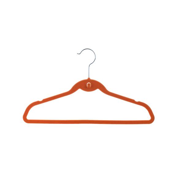 Red Swivel Hook Slim Velvet Hangers Flocking Surface