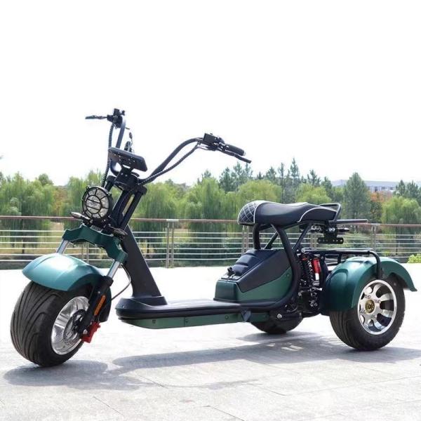 Unisex 2000W Powerful 3 Wheel Fat Tire Suspension Electric Scooter 5-6H Charging Time
