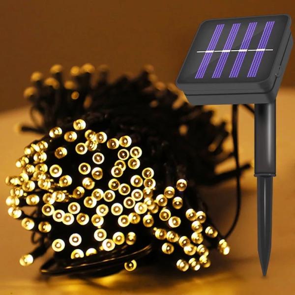 Flower String Lights for Bedroom Cherry Blossom String Lights 8 Modes 50 LED Solar Powered String Lights Fairy Hanging Decor