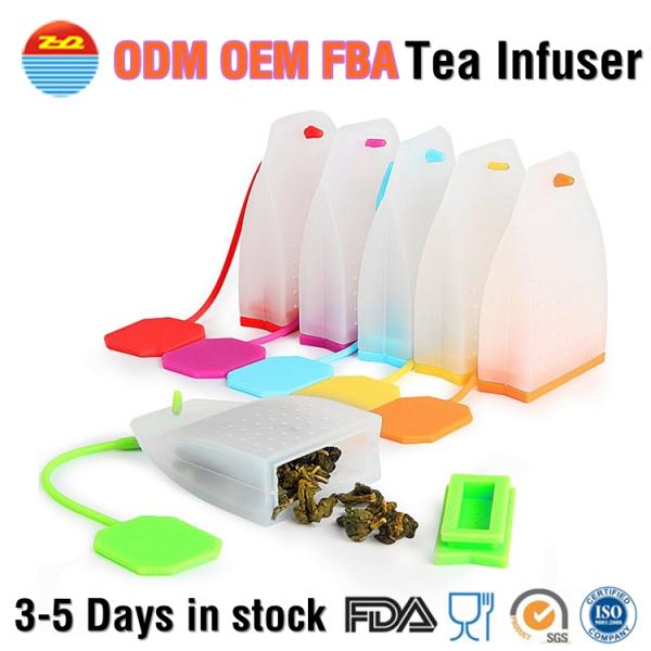 Factory Supply Biodegradable Empty Tea Bags With String Custom Design Resealable Sloth Teapot Filter Basket Silicone infuser