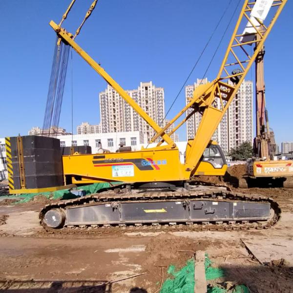 XGC130 Second Hand Crawler Cranes 55m Boom 130T Lifting Capacity