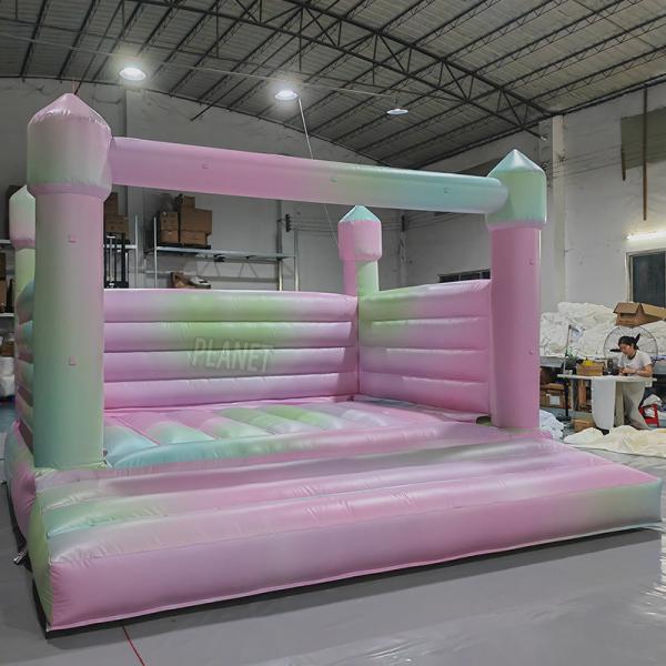 Commercial Moonwalk Pastel Bounce House Wedding Bouncy House Jumping Castle For Adults and Kids